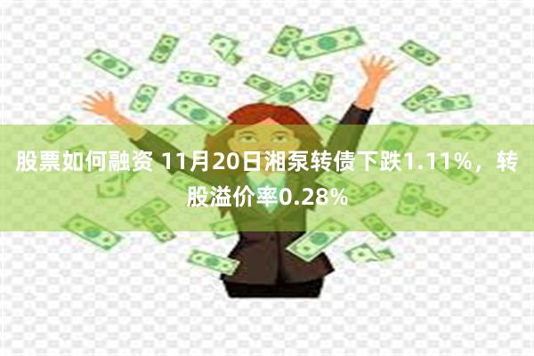 股票如何融资 11月20日湘泵转债下跌1.11%，转股溢价率0.28%